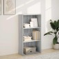 vidaXL Bücherregal Grau Sonoma 60x30x114 cm Holzwerkstoff vidaXL Bücherregal Grau Sonoma 60x30x114 cm Holzwerkstoff