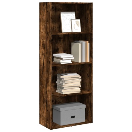 vidaXL Bücherregal Räuchereiche 60x30x152 cm Holzwerkstoff