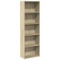 vidaXL Bücherregal Sonoma-Eiche 60x30x189 cm Holzwerkstoff vidaXL Bücherregal Sonoma-Eiche 60x30x189 cm Holzwerkstoff