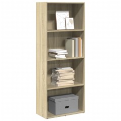 vidaXL Bücherregal Sonoma-Eiche 60x30x152 cm Holzwerkstoff
