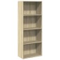 vidaXL Bücherregal Sonoma-Eiche 60x30x152 cm Holzwerkstoff vidaXL Bücherregal Sonoma-Eiche 60x30x152 cm Holzwerkstoff