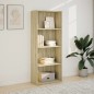 vidaXL Bücherregal Sonoma-Eiche 60x30x152 cm Holzwerkstoff vidaXL Bücherregal Sonoma-Eiche 60x30x152 cm Holzwerkstoff