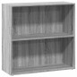 vidaXL Bücherregal Grau Sonoma 80x30x77 cm Holzwerkstoff vidaXL Bücherregal Grau Sonoma 80x30x77 cm Holzwerkstoff