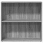 vidaXL Bücherregal Grau Sonoma 80x30x77 cm Holzwerkstoff vidaXL Bücherregal Grau Sonoma 80x30x77 cm Holzwerkstoff