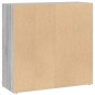 vidaXL Bücherregal Grau Sonoma 80x30x77 cm Holzwerkstoff vidaXL Bücherregal Grau Sonoma 80x30x77 cm Holzwerkstoff