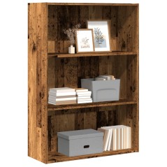 vidaXL Bücherregal Altholz-Optik 80x30x114 cm Holzwerkstoff