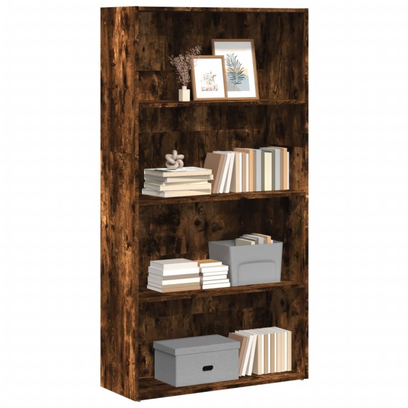 vidaXL Bücherregal Räuchereiche 80x30x152 cm Holzwerkstoff vidaXL Bücherregal Räuchereiche 80x30x152 cm Holzwerkstoff