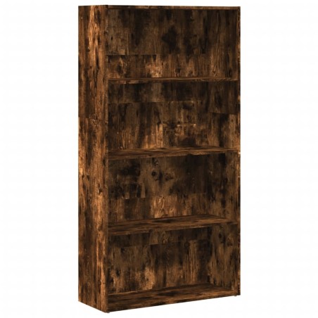 vidaXL Bücherregal Räuchereiche 80x30x152 cm Holzwerkstoff