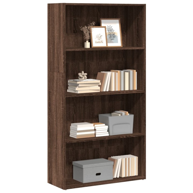 vidaXL Bücherregal Braun Eichen-Optik 80x30x152 cm Holzwerkstoff vidaXL Bücherregal Braun Eichen-Optik 80x30x152 cm Holzwerkstoff