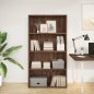 vidaXL Bücherregal Braun Eichen-Optik 80x30x152 cm Holzwerkstoff vidaXL Bücherregal Braun Eichen-Optik 80x30x152 cm Holzwerkstoff