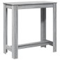 vidaXL Bartisch Grau Sonoma 102x50x103,5 cm Holzwerkstoff vidaXL Bartisch Grau Sonoma 102x50x103,5 cm Holzwerkstoff