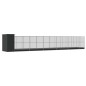 vidaXL Voliere mit Erweiterung Silbern 1244x203x216 cm Stahl vidaXL Voliere mit Erweiterung Silbern 1244x203x216 cm Stahl