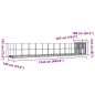 vidaXL Voliere mit Erweiterung Silbern 1244x203x216 cm Stahl vidaXL Voliere mit Erweiterung Silbern 1244x203x216 cm Stahl
