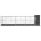 vidaXL Voliere mit Erweiterung Silbern 830x203x216 cm Stahl vidaXL Voliere mit Erweiterung Silbern 830x203x216 cm Stahl