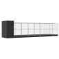 vidaXL Voliere mit Erweiterung Silbern 830x203x216 cm Stahl vidaXL Voliere mit Erweiterung Silbern 830x203x216 cm Stahl