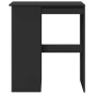 vidaXL Bartisch mit Regal Schwarz 90x47,5x103,5 cm Holzwerkstoff vidaXL Bartisch mit Regal Schwarz 90x47,5x103,5 cm Holzwerkstoff