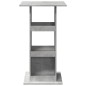 vidaXL Bartisch mit Ablagen Betongrau 60x60x102 cm Holzwerkstoff vidaXL Bartisch mit Ablagen Betongrau 60x60x102 cm Holzwerkstoff