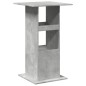 vidaXL Bartisch mit Ablagen Betongrau 60x60x102 cm Holzwerkstoff vidaXL Bartisch mit Ablagen Betongrau 60x60x102 cm Holzwerkstoff