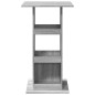 vidaXL Bartisch mit Ablagen Grau Sonoma 60x60x102 cm Holzwerkstoff vidaXL Bartisch mit Ablagen Grau Sonoma 60x60x102 cm Holzwerkstoff