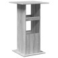 vidaXL Bartisch mit Ablagen Grau Sonoma 60x60x102 cm Holzwerkstoff vidaXL Bartisch mit Ablagen Grau Sonoma 60x60x102 cm Holzwerkstoff