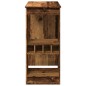vidaXL Bartisch mit Regal Altholz-Optik 90x47,5x103,5 cm Holzwerkstoff vidaXL Bartisch mit Regal Altholz-Optik 90x47,5x103,5 cm Holzwerkstoff