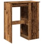 vidaXL Bartisch mit Regal Altholz-Optik 90x47,5x103,5 cm Holzwerkstoff vidaXL Bartisch mit Regal Altholz-Optik 90x47,5x103,5 cm Holzwerkstoff