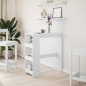 vidaXL Bartisch mit Regal Weiß 90x40x103,5 cm Holzwerkstoff vidaXL Bartisch mit Regal Weiß 90x40x103,5 cm Holzwerkstoff