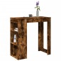 vidaXL Bartisch mit Regal Räuchereiche 102x50x103,5 cm Holzwerkstoff vidaXL Bartisch mit Regal Räuchereiche 102x50x103,5 cm Holzwerkstoff