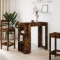 vidaXL Bartisch mit Regal Räuchereiche 102x50x103,5 cm Holzwerkstoff vidaXL Bartisch mit Regal Räuchereiche 102x50x103,5 cm Holzwerkstoff