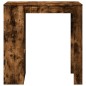 vidaXL Bartisch mit Regal Räuchereiche 102x50x103,5 cm Holzwerkstoff vidaXL Bartisch mit Regal Räuchereiche 102x50x103,5 cm Holzwerkstoff
