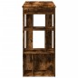 vidaXL Bartisch mit Regal Räuchereiche 102x50x103,5 cm Holzwerkstoff vidaXL Bartisch mit Regal Räuchereiche 102x50x103,5 cm Holzwerkstoff