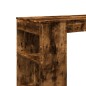 vidaXL Bartisch mit Regal Räuchereiche 102x50x103,5 cm Holzwerkstoff vidaXL Bartisch mit Regal Räuchereiche 102x50x103,5 cm Holzwerkstoff