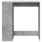 vidaXL Bartisch mit Regal Betongrau 101x40x103,5 cm Holzwerkstoff vidaXL Bartisch mit Regal Betongrau 101x40x103,5 cm Holzwerkstoff