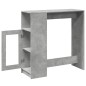 vidaXL Bartisch mit Regal Betongrau 101x40x103,5 cm Holzwerkstoff vidaXL Bartisch mit Regal Betongrau 101x40x103,5 cm Holzwerkstoff