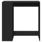 vidaXL Bartisch mit Regal Schwarz 101x40x103,5 cm Holzwerkstoff vidaXL Bartisch mit Regal Schwarz 101x40x103,5 cm Holzwerkstoff
