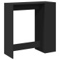 vidaXL Bartisch mit Regal Schwarz 101x40x103,5 cm Holzwerkstoff vidaXL Bartisch mit Regal Schwarz 101x40x103,5 cm Holzwerkstoff