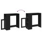 vidaXL Bartisch mit Regal Schwarz 101x40x103,5 cm Holzwerkstoff vidaXL Bartisch mit Regal Schwarz 101x40x103,5 cm Holzwerkstoff