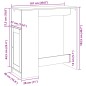 vidaXL Bartisch mit Regal Schwarz 101x40x103,5 cm Holzwerkstoff vidaXL Bartisch mit Regal Schwarz 101x40x103,5 cm Holzwerkstoff
