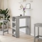 vidaXL Bartisch mit Regal Grau Sonoma 90x40x103,5 cm Holzwerkstoff vidaXL Bartisch mit Regal Grau Sonoma 90x40x103,5 cm Holzwerkstoff