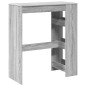 vidaXL Bartisch mit Regal Grau Sonoma 90x40x103,5 cm Holzwerkstoff vidaXL Bartisch mit Regal Grau Sonoma 90x40x103,5 cm Holzwerkstoff