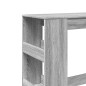 vidaXL Bartisch mit Regal Grau Sonoma 90x40x103,5 cm Holzwerkstoff vidaXL Bartisch mit Regal Grau Sonoma 90x40x103,5 cm Holzwerkstoff