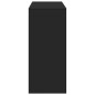 vidaXL Bartisch mit Regal Schwarz 124x46x103,5 cm Holzwerkstoff vidaXL Bartisch mit Regal Schwarz 124x46x103,5 cm Holzwerkstoff
