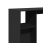 vidaXL Bartisch mit Regal Schwarz 124x46x103,5 cm Holzwerkstoff vidaXL Bartisch mit Regal Schwarz 124x46x103,5 cm Holzwerkstoff