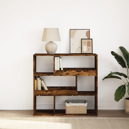 vidaXL Bücherregal/Raumteiler Räuchereiche 100x33x94,5 cm