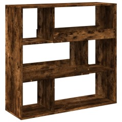 vidaXL Bücherregal/Raumteiler Räuchereiche 100x33x94,5 cm