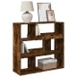 vidaXL Bücherregal/Raumteiler Räuchereiche 100x33x94,5 cm vidaXL Bücherregal/Raumteiler Räuchereiche 100x33x94,5 cm