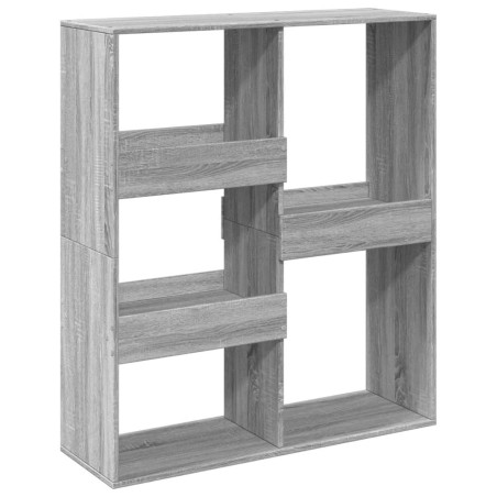 vidaXL Bücherregal/Raumteiler Grau Sonoma 100x33x115 cm