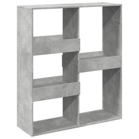 vidaXL Bücherregal/Raumteiler Betongrau 100x33x115 cm