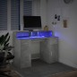vidaXL LED-Schreibtisch Betongrau 120x55x91 cm Holzwerkstoff vidaXL LED-Schreibtisch Betongrau 120x55x91 cm Holzwerkstoff