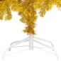 vidaXL Künstlicher Weihnachtsbaum Beleuchtung & Kugeln Gold 120 cm PET vidaXL Künstlicher Weihnachtsbaum Beleuchtung & Kugeln Gold 120 cm PET